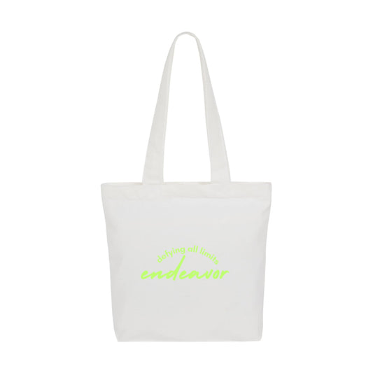 Defy All Limits Tote Bag – Pearl White Edition