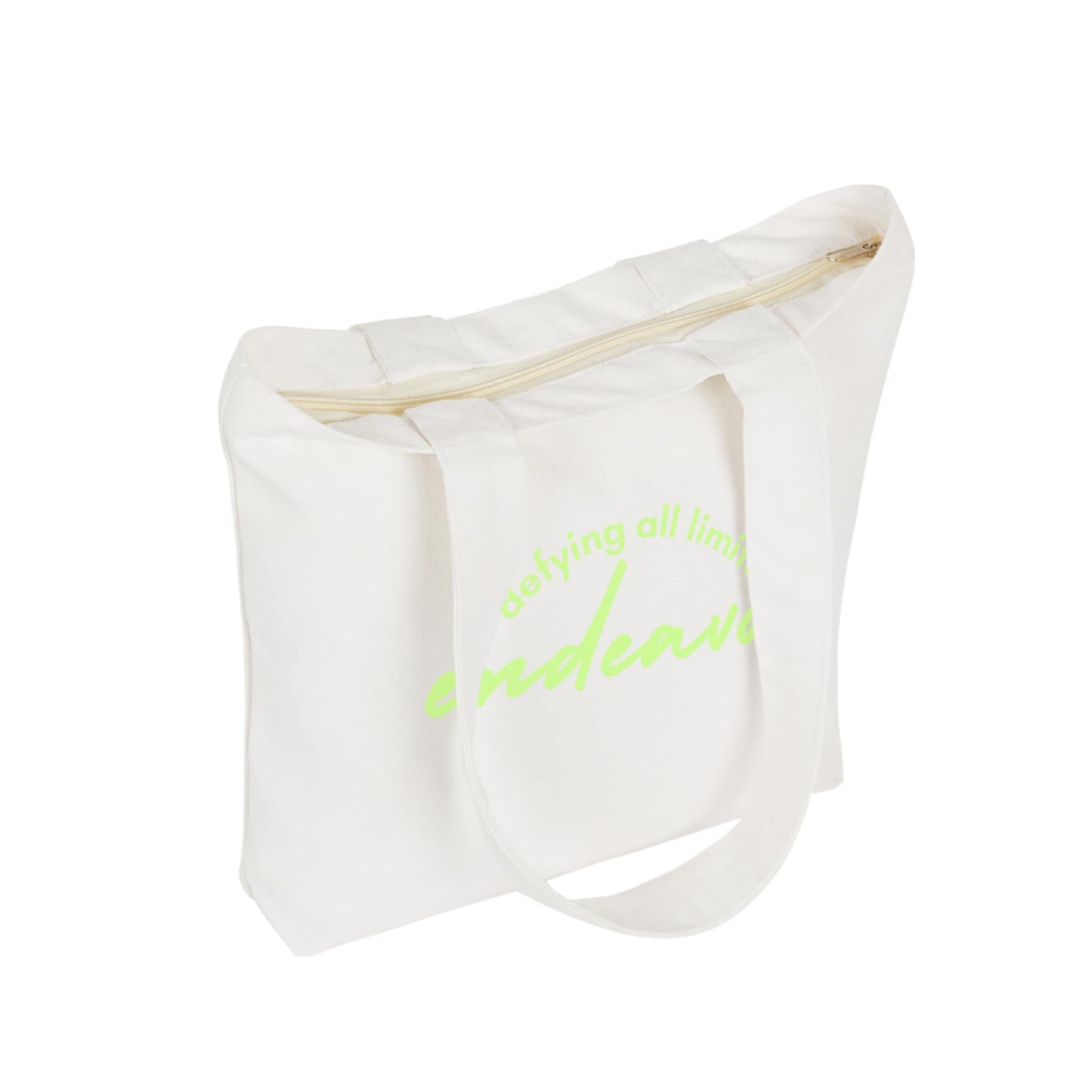 Defy All Limits Tote Bag – Pearl White Edition